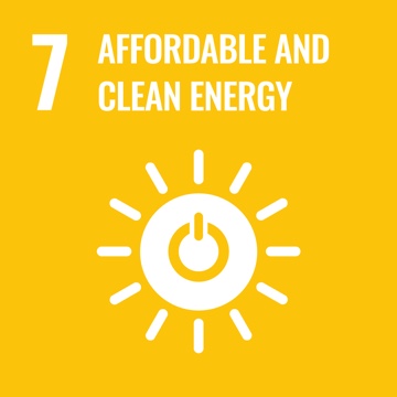UN SDG goal of Affordable and Clean Energy graphic