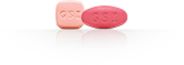 Two Pink Letairis pills used to treat pulmonary arterial hypertension (PAH)