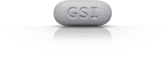 Grey Odefsey HIV-1 pill with "GSI" imprint